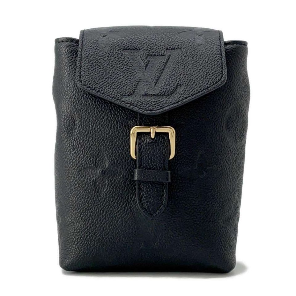 LOUIS VUITTON ダミエ アンフィニ アンブレイユ ショルダーバッグ レザー ブルー N41354 LV 80596