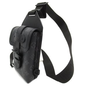 LOUIS VUITTON ソミュール スリング ウエスト バムバッグ M45912 モノグラム エクリプス キャンバス ブラック
