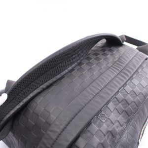 LV キャンパス バックパック ダミエ アンフィニ オニキス シルバー メンズ N40306