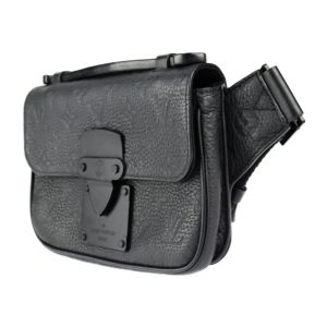 LOUIS VUITTON ルイヴィトン Sロック スリングバッグ モノグラム ウエスト M58487 トリヨンレザー ノワール ポーチ