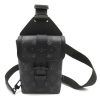LOUIS VUITTON ソミュール スリング ウエスト バムバッグ M45912 モノグラム エクリプス キャンバス ブラック